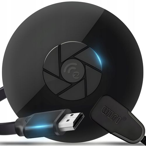 BEZPRZEWODOWY ADAPTER WIFI HDMI MIRRORSCREEN CHROMECAST 2W1 DUŻY na Arena.pl