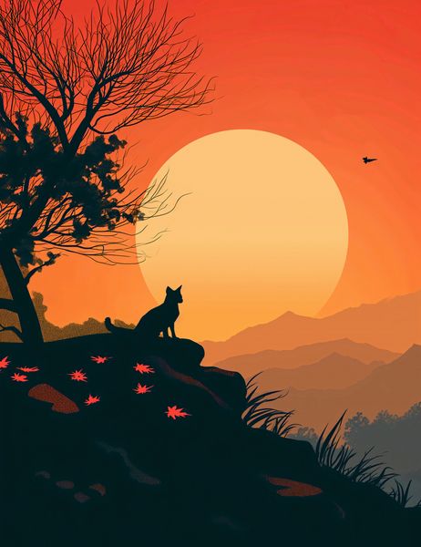 Plakat 50x65cm Kocie Wzgórze zdjęcie 1