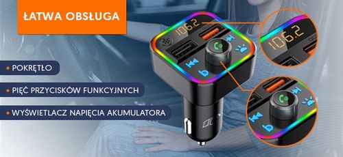 Transmiter FM Bluetooth USB microSD na Arena.pl