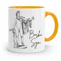 Kubek Żółty Prezent Dla Syna Dziecka Boski Towar Z Nadrukiem Ze Zdjęciem