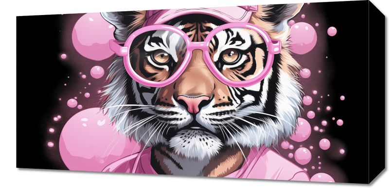 Obraz 60x30cm Ludzki Tygrys zdjęcie 1