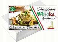 Wizytówki firmowe 200 szt DUŻO WZORÓW do wyboru KUCHNIA WŁOSKA