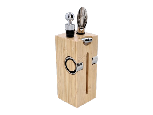 Zestaw do Wina w Formie Pudełka Drewnianego Wypełnionego Akcesoriami na Arena.pl