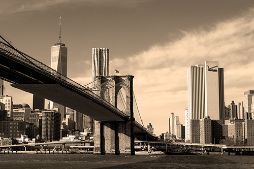 Brooklyn Bridge Rozmiar - 90x60, Kolor - Kolor na Arena.pl