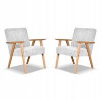 fotel PRL zestaw retro vintage SOLER Family Meble szary sztruks Anafi