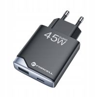 Ładowarka sieciowa do telefonu Forcell Ultra Slim GaN III USB C, A PD 45W