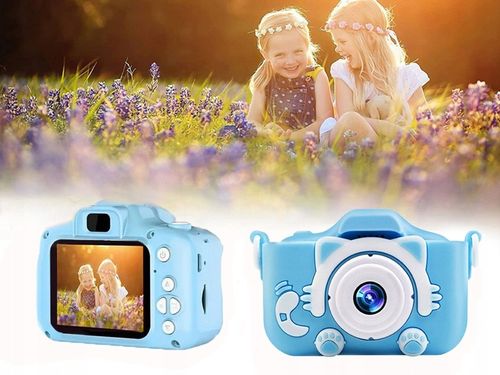 APARAT FOTOGRAFICZNY DLA DZIECI DZIECKA CYFROWY NIEBIESKI KOTEK TOBBI-TOYS na Arena.pl
