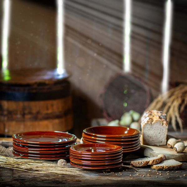 Kadax Talerz Deserowy do Ciasta Kamionka 19cm 4szt zdjęcie 7