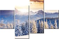 140CM 70 OBRAZ ZIMA GÓRACH ŚCIENNY