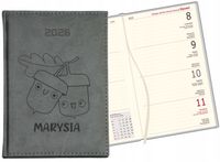 grawerowany Kalendarz A6 2026 TYGODNIOWY twój tekst z imieniem