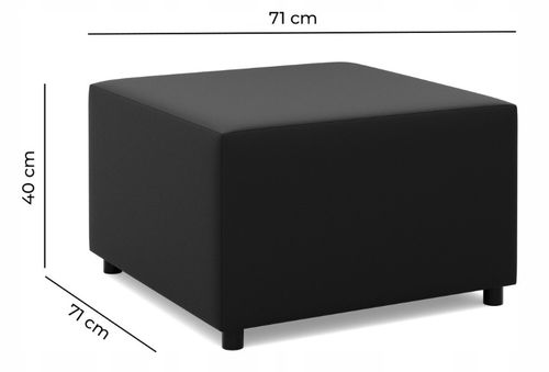 PUFA LUNA BRĄZOWA 70x70 Podnóżek PUF na Arena.pl