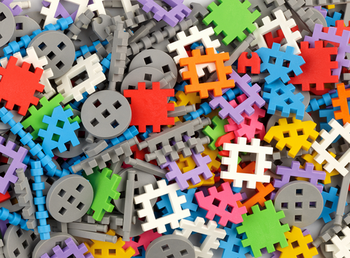 Marioinex Klocki Wafle Mini Konstruktor, 140 szt na Arena.pl