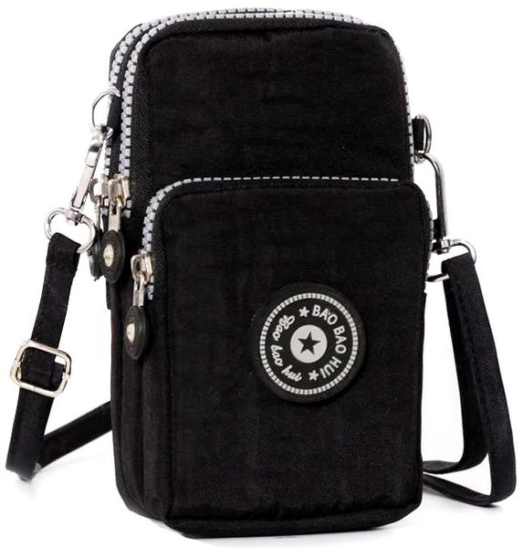 Torebka saszetka Czarna na telefon Samsung Iphone  T36_B_Czarny zdjęcie 1