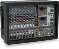 Behringer PMP1680S 10-kanałowy powermikser 1600W efekty eliminator sprzężeń