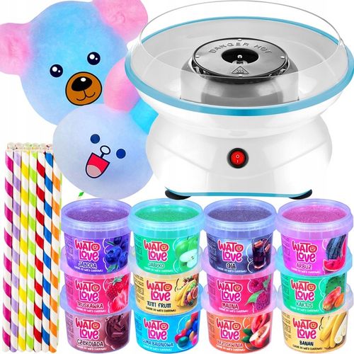 MASZYNA Maszynka DO WATY CUKROWEJ Patyczki Kolorowy Cukier DUŻA MISA na Arena.pl
