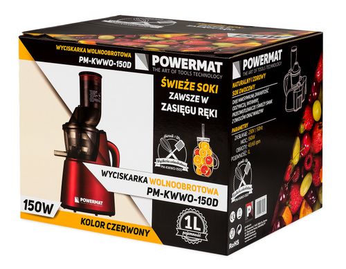 WYCISKARKA WOLNOOBROTOWA DO SOKÓW POWERMAT 150W na Arena.pl
