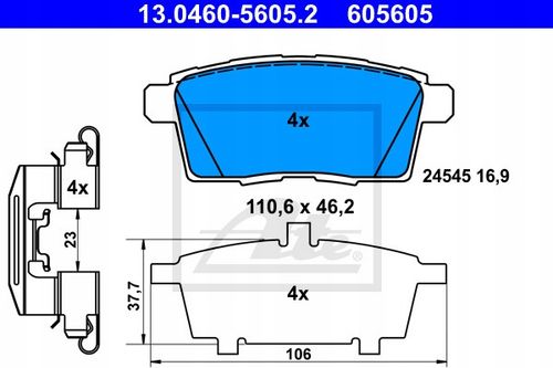 TARCZA HAM TYL 325X18 V ATE na Arena.pl