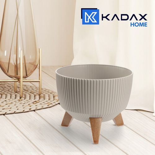 DONICZKA DONICA OSŁONKA NA NÓŻKACH WKŁAD KWIETNIK 24cm BEŻOWA MISA na Arena.pl