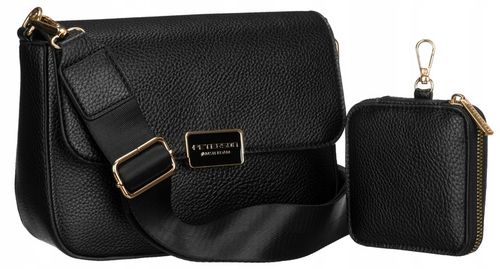 MAŁA TOREBKA DAMSKA LISTONOSZKA PETERSON MODNA MIEJSKA NA MAGNES CZARNA na Arena.pl