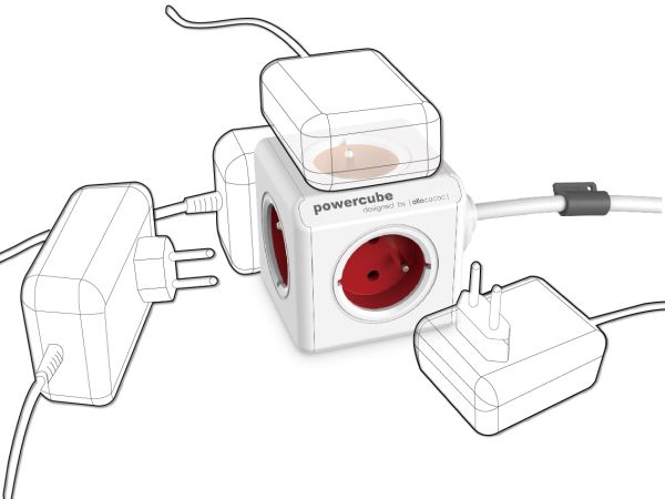 Listwa 1.5m allocacoc PowerCube 4 gniazda +2xUSB 2.1A 150cm zdjęcie 7