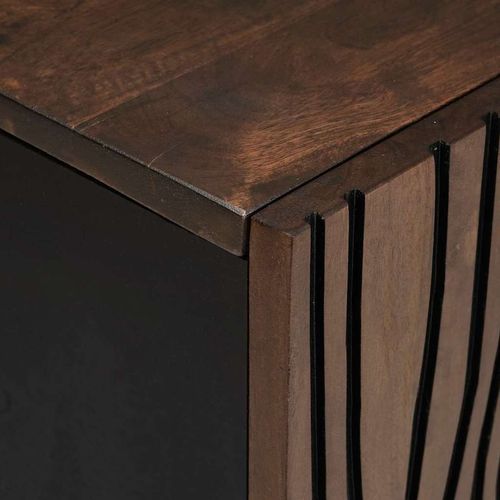 Szafka pod telewizor Brązowy 105 x 33 x 46 cm lite drewno mango na Arena.pl