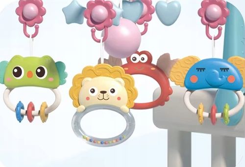 KARUZELA DO ŁÓŻECZKA PROJEKTOR GWIAZD Z PILOTEM DLA DZIECI NIEMOWLĄT TIMER na Arena.pl