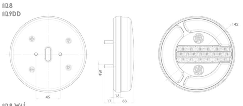 Lampa LED tylna 3 funkcje 12V-24V 1128 zdjęcie 6