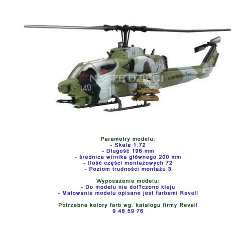 REVELL 04415 HELIKOPTER AH-1W Super Cobra na Arena.pl
