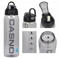 Butelka na wodę motywacyjna z miarką bidon tritan BPA free Casno 1L