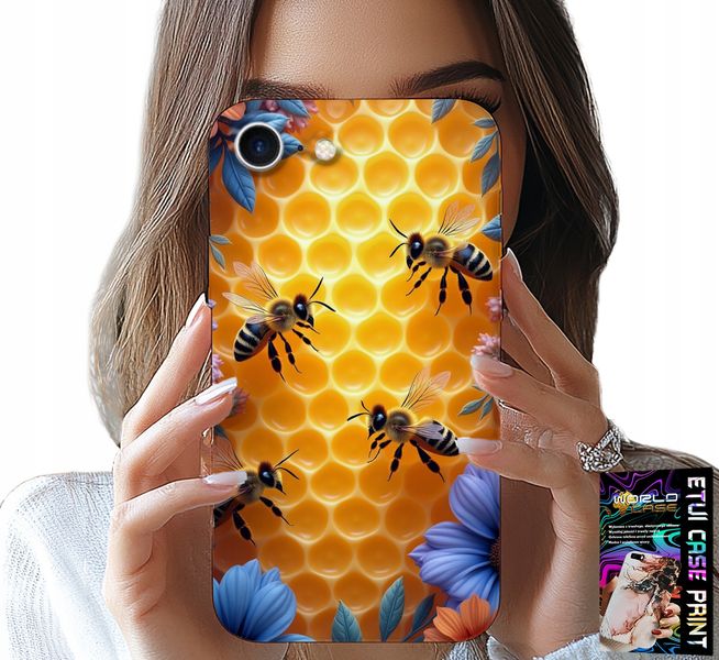 ETUI DO IPHONE 16e - PSZCZOŁY UL PLASTER MIODU PLECKI CASE zdjęcie 1
