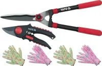 ZESTAW NOŻYCE DO ŻYWOPŁOTU + SEKATOR + 4x RĘKAWICE