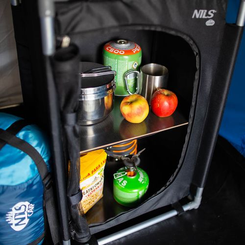 Szafka turystyczna NILS CAMP NC3031 kempingowa 2 półki 600D Oxford na Arena.pl