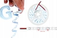 Taśma LED 10m 12V 2835 SMD 8W/m S-Shape 6mm BIAŁA ZIMNA Elastyczna