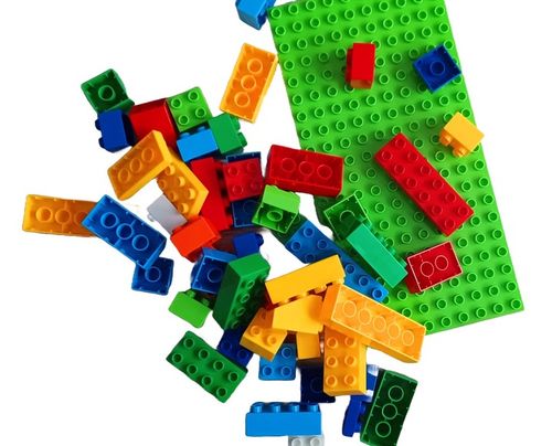 KLOCKI KONSTRUKCYJNE UNICO POJEMNIK Z PŁYTKĄ 120 ELEMENTÓW KOMPATYBILNE na Arena.pl