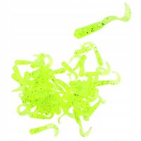 Zestaw 50 sztuk Guma Twister 3cm na okonia pstrąga
