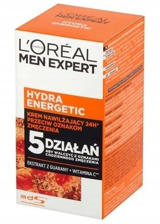 LOREAL MEN EXPERT HYDRA ENERGETIC KREM DO TWARZY DLA MĘŻCZYZN 50 ml na Arena.pl