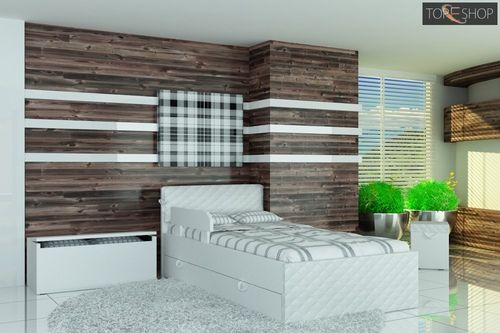 łóżko 140x80 karo standard plus ekoskóra na Arena.pl