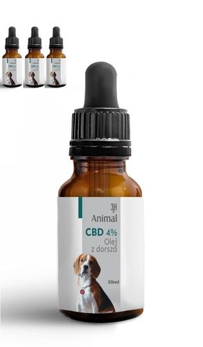 CBD 4% OLEJEK KONOPNY DLA PSÓW PSA KOTÓW KOTA 30ml FULL SPECTRUM CERTYFIKAT na Arena.pl