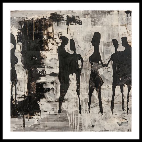 Plakat 70x70cm Szarzy Ludzie na Arena.pl