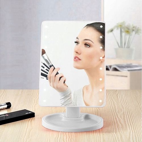 LUSTERKO KOSMETYCZNE PODŚWIETLANE 16 LED DO MAKIJAŻU DUŻE na Arena.pl