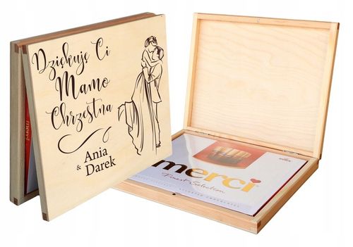 PODZIĘKOWANIE DLA RODZICÓW CHRZESTNYCH NA ŚLUB WESELE Z GRAWEREM IMIONA na Arena.pl