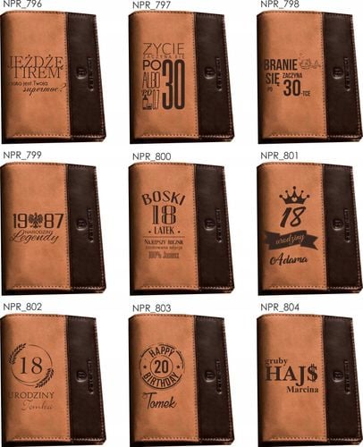 Portfel grawerowany portfele z grawerem TWÓJ TEKST na Arena.pl