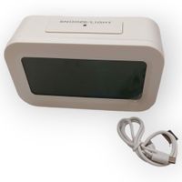 cyfrowy budzik lcd 4,3 cala bez tykania z podświet