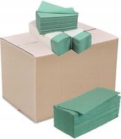 Ręcznik papierowy ZZ ZIELONY, II Kategorii, 4000 listków 1 KARTON 2W