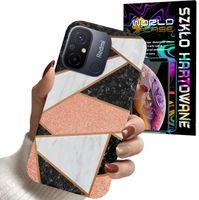 ETUI DO XIAOMI REDMI 12C - GEOMETRYCZNE WZORY DLA KOBIET PLECKI + SZKŁO