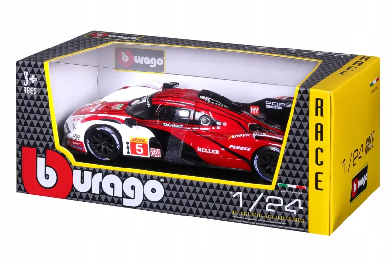 Auto metal., 1:24, PORSCHE 963, białe zdjęcie 8