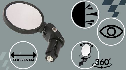 Lusterko rowerowe roweru wsteczne lewe prawe 360 lekkie dobra widoczność na Arena.pl