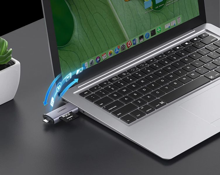 Ugreen Czytnik Kart Sd / Micro Na Usb / Usb-C 3.0 zdjęcie 3