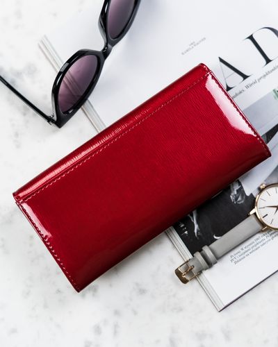 portfel damski skórzany h27-1-sh9-6024 red na Arena.pl