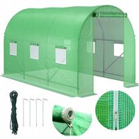 TUNEL FOLIOWY OGRODOWY SZKLARNIA 3x2m FOLIAK 6m2 SOLIDNY NAMIOT OGRODNICZY